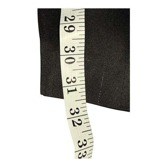 WAYF Women's XL Black Metallic Pinstripe Wide-Leg Trousers Workwear Pants NWOT - Picture 5 of 7